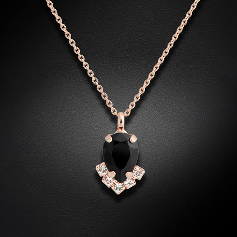 Set "Leonora II (Jet)" with Preciosa™ crystals