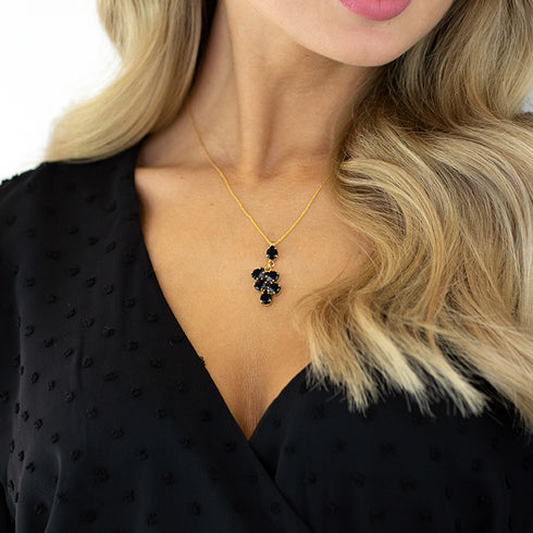 Kulons "Amber II (Jet)" ar Preciosa™ kristāliem