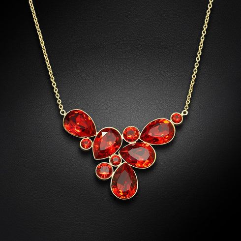 Pendant "Fillori Magic (Light Siam)" with Preciosa™ crystals