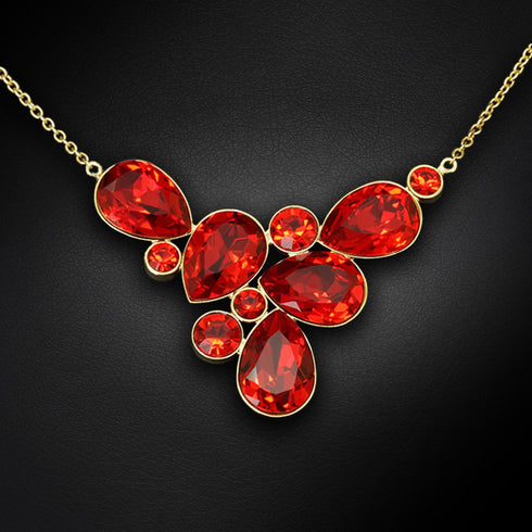 Pendant "Fillori Magic (Light Siam)" with Preciosa™ crystals