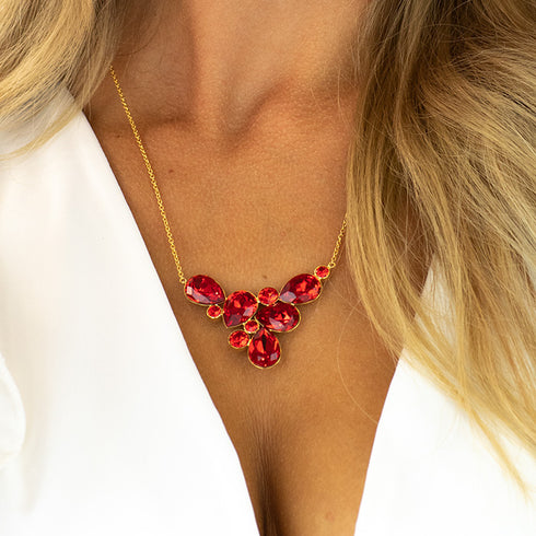 Pendant "Fillori Magic (Light Siam)" with Preciosa™ crystals