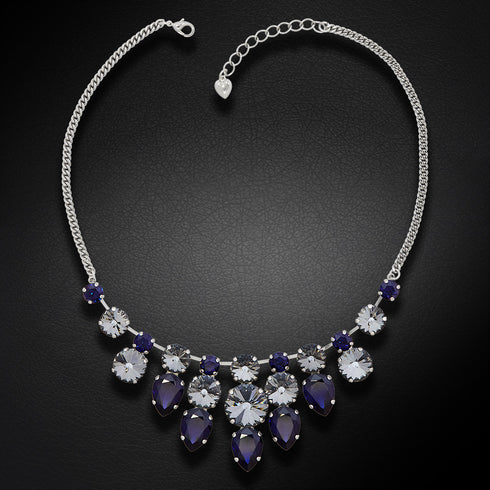 Wedding necklace "Arline" with Preciosa™ crystals