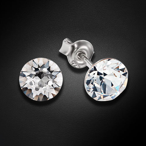Silver Earrings "Classic" with Swarovski™ Crystals