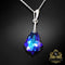 Silver Pendant "Baroque IV (Heliotrope)" with Swarovski™ Crystals