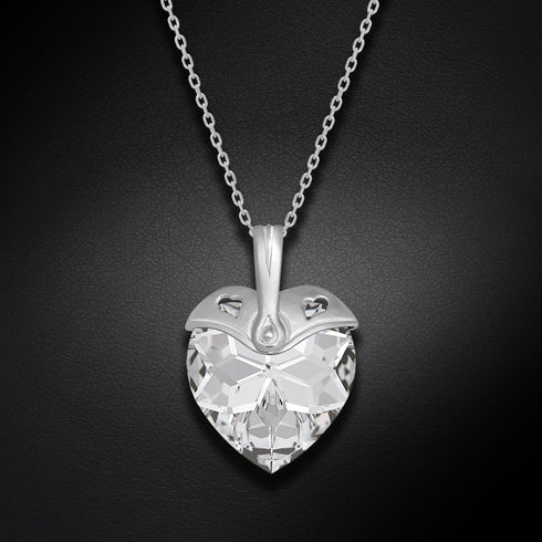 Silver Pendant "Cupid II" with Swarovski™ Crystals