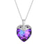 Silver Pendant "Cupid II (Heliotrope)" with Swarovski™ Crystals