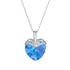 Silver Pendant "Cupid (Aquamarine AB)" with Swarovski™ Crystals