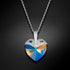 Silver Pendant "Cupid (Light Colorado Topaz Shimmer)" with Swarovski™ Crystals