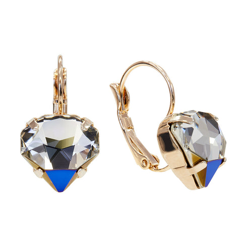 Earrings "Lučija (Bermuda Blue)" with Swarovski™ crystals