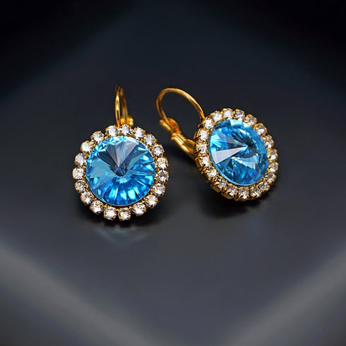 Auskari "Klaris" ar Swarovski™ kristāliem