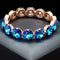 Bracelet "Dazzling Glow (Bermuda Blue)" with Swarovski™ crystals
