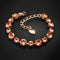 Bracelet "Classic IV (Rose Peach)" with Swarovski™ crystals