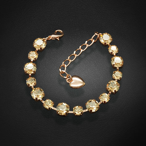 Apyrankė "Klasika IV (Auksinė Šešėlis)" su Swarovski™ kristalais