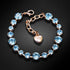 Apyrankė "Klasika II (Aquamarine)" su Swarovski™ kristalais