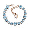 Apyrankė "Klasika II (Aquamarine Blue)" su Swarovski™ kristalais
