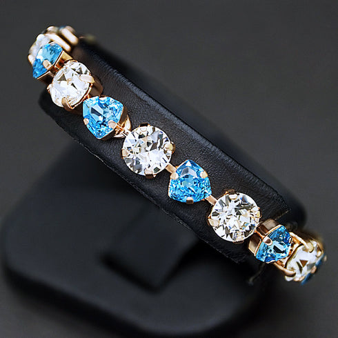 Aproce "Romantisks Maigums II (Aquamarine Blue)" ar Swarovski™ kristāliem