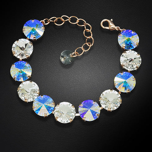 Aproce "Vorteks (Aurore Boreale)" ar Swarovski™ kristāliem