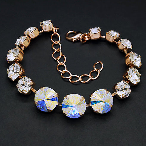 Aproce "Varavīksne II (Aurore Boreale)" ar Swarovski™ kristāliem