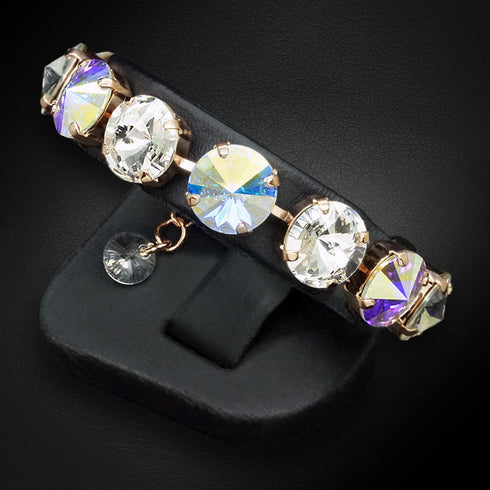 Aproce "Vorteks (Aurore Boreale)" ar Swarovski™ kristāliem