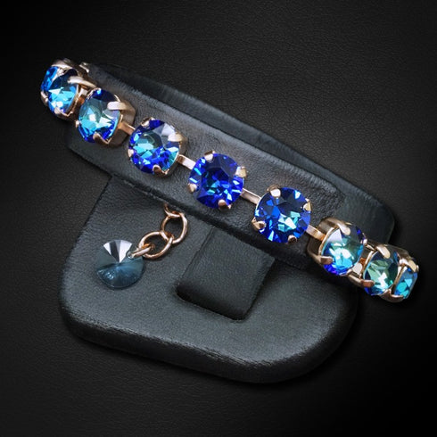 Aproce "Klasika II (Bermuda Blue)" ar Swarovski™ kristāliem