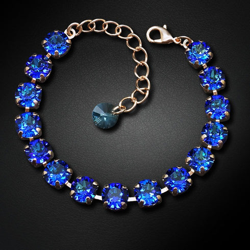 Aproce "Klasika II (Bermuda Blue)" ar Swarovski™ kristāliem