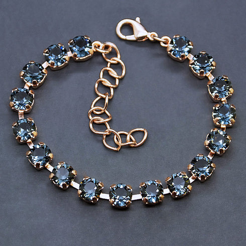 Bracelet "Classic III (Graphite)" with Swarovski™ crystals