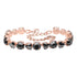Aproce "Romantisks Maigums II (Jet Hematite / Light Chrome)"" ar Swarovski™ kristāliem