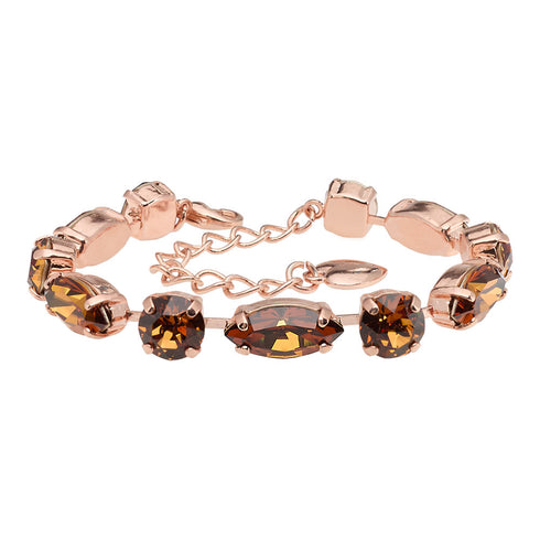 Aproce "Šiks II (Light Amber)" ar Swarovski™ kristāliem