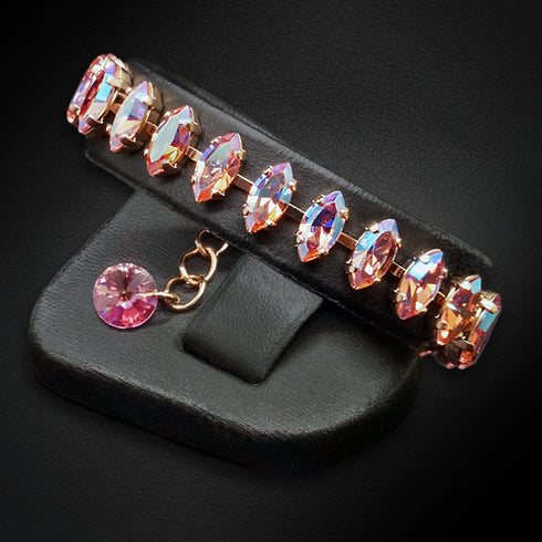 Aproce "Ornella (Light Rose Shimmer)" ar Swarovski™ kristāliem