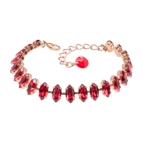 Aproce "Ornella II (Light Siam)" ar Swarovski™ kristāliem