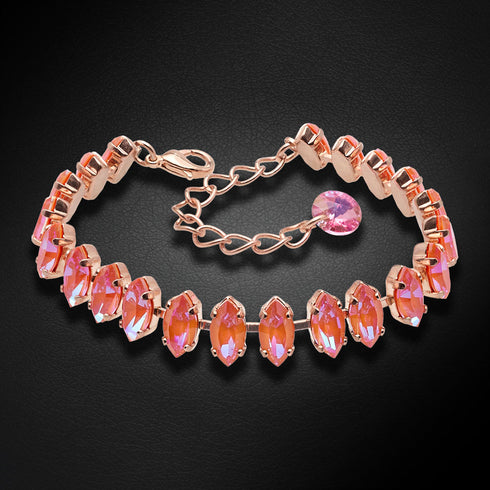 Aproce "Ornella II (Orange Glow DeLite)" ar Swarovski™ kristāliem