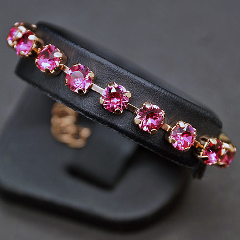 Apyrankė "Klasika III (Rožinė)" su Swarovski™ kristalais