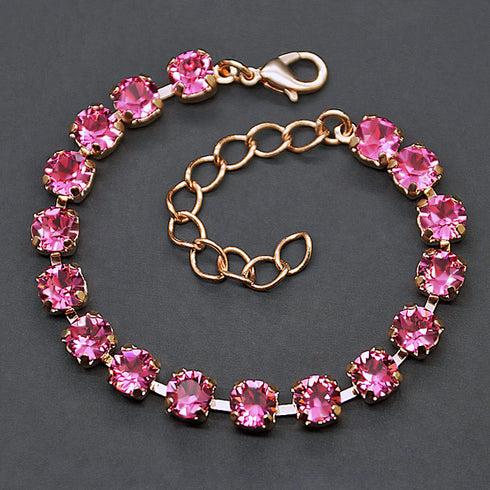 Apyrankė "Klasika III (Rožinė)" su Swarovski™ kristalais