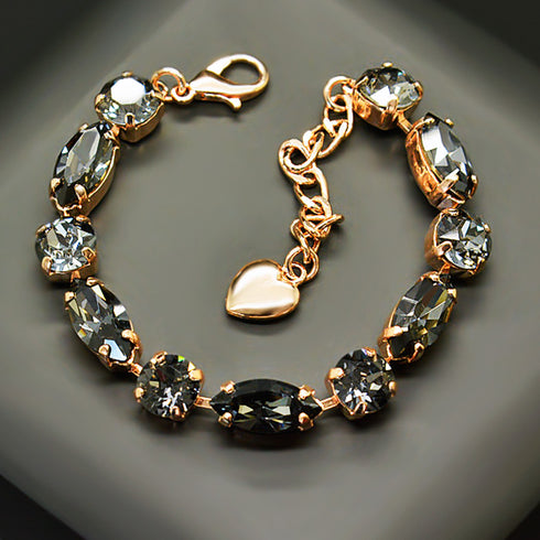 Aproce "Šiks II (Silver Night)" ar Swarovski™ kristāliem