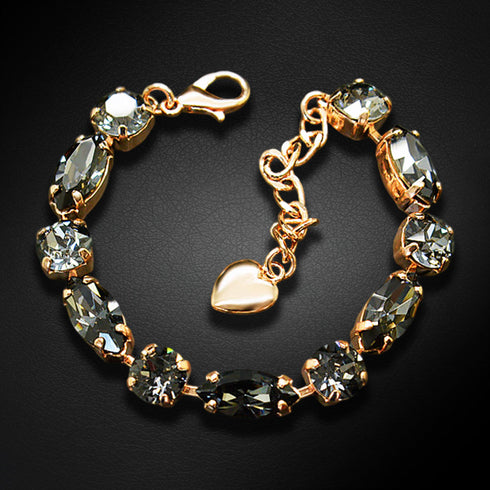 Apyrankė "Šiks II (Silver Night)" su Swarovski™ kristalais