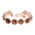 Aproce "Vorteks (Light Amber / Smoked Amber)" ar Swarovski™ kristāliem