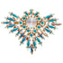 Brooch "Rainbow Flower (Aurora Borealis)" with Swarovski™ crystals