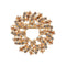 Broša "Kristāla Vainags (Golden Shadow)" ar Swarovski™ kristāliem