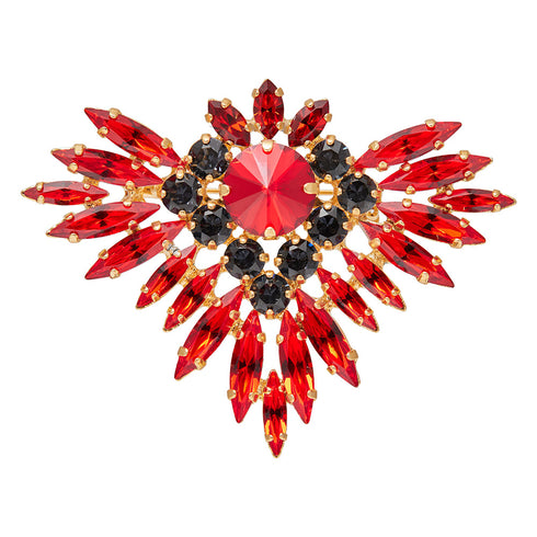 Broša "Fēnikss" ar Swarovski™ kristāliem