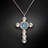 Pendant "For You (Aquamarine)" with Swarovski™ crystals