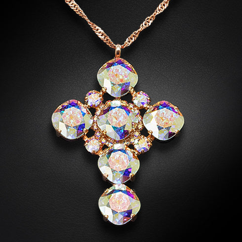Pendant "Glamour (Aurore Boreale)" with Swarovski™ crystals