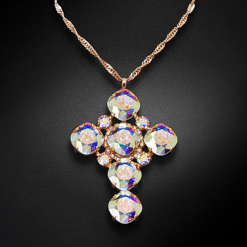 Pendant "Glamour (Aurore Boreale)" with Swarovski™ crystals