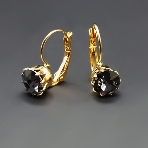 Earrings "Splendor V (Silver Night)" with Swarovski™ crystals