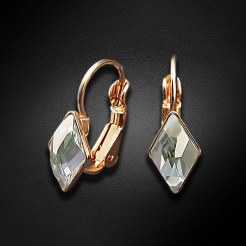 Auskari "Kristāla Rombs IV" ar Swarovski™ kristāliem