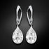 Silver earrings "Moonlight" with Swarovski™ crystals