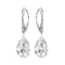 Silver earrings "Moonlight" with Swarovski™ crystals