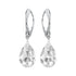 Silver earrings "Moonlight" with Swarovski™ crystals