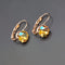 Earrings "Splendor (Light Topaz Shimmer)" with Swarovski™ crystals