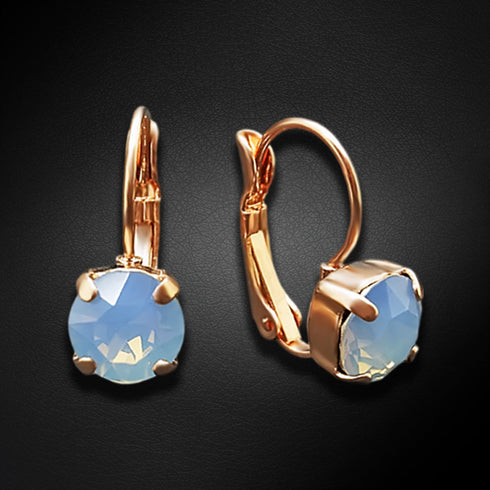 Auskari "Krāšņums (Air Blue Opal)" ar Swarovski™ kristāliem