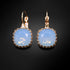 Earrings "Vintage V (Air Blue Opal)" with Swarovski™ crystals